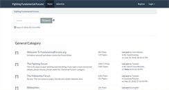 Desktop Screenshot of fundamentalforums.org